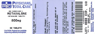 Metaxalone 800 mg Label (Package Label)